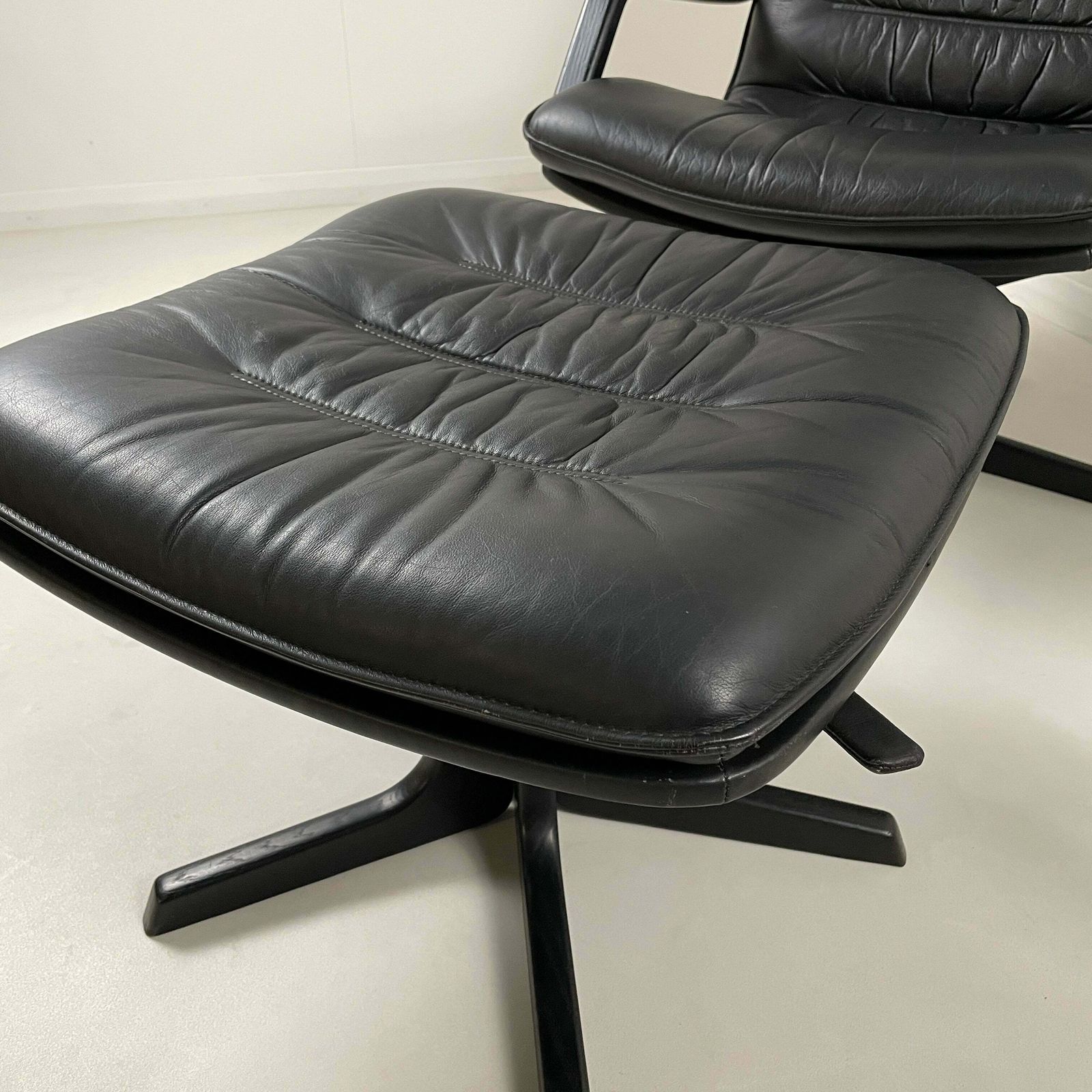 Vintage C90 Danish Berg Chair And Footstool photo vintage