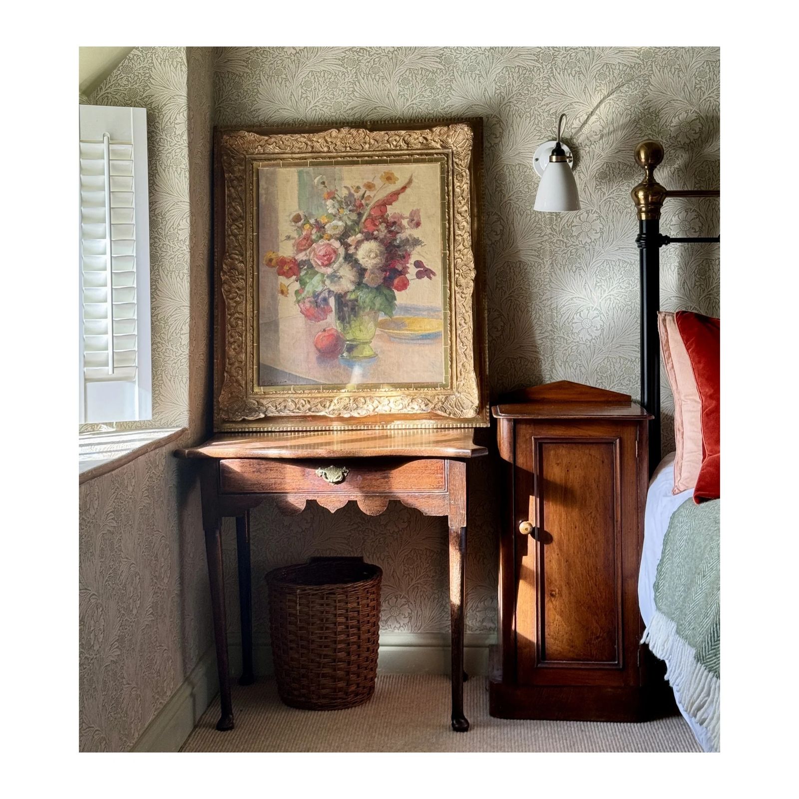 Flowers In A Green Vase photo furniture