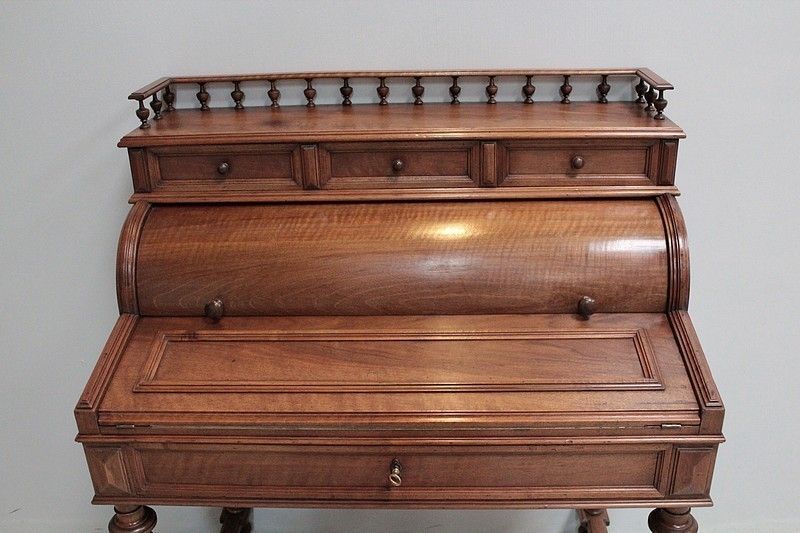 Office Cylinder Walnut 1930 photo furniture