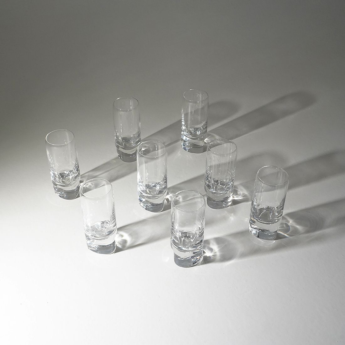 8 “Pitagora Highball” Glasses By Marco Zanuso For Arnolfo Di Cambio, 1970s photo furniture