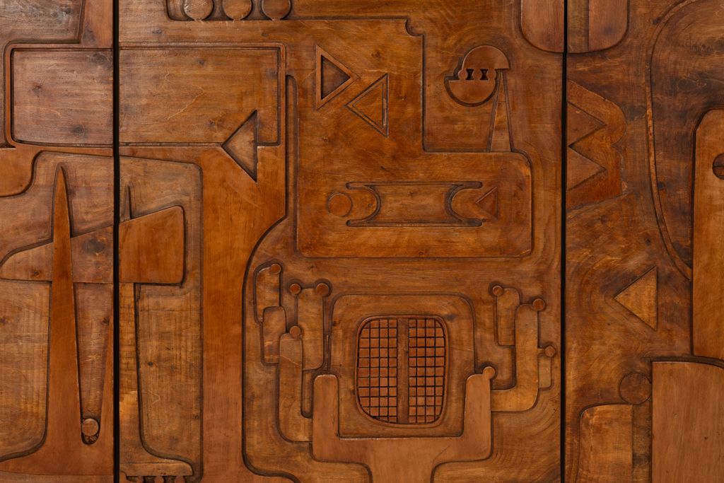 Victory Of Segonzac. Carved Wooden Triptych Panel. Contemporary. photo 16800.0