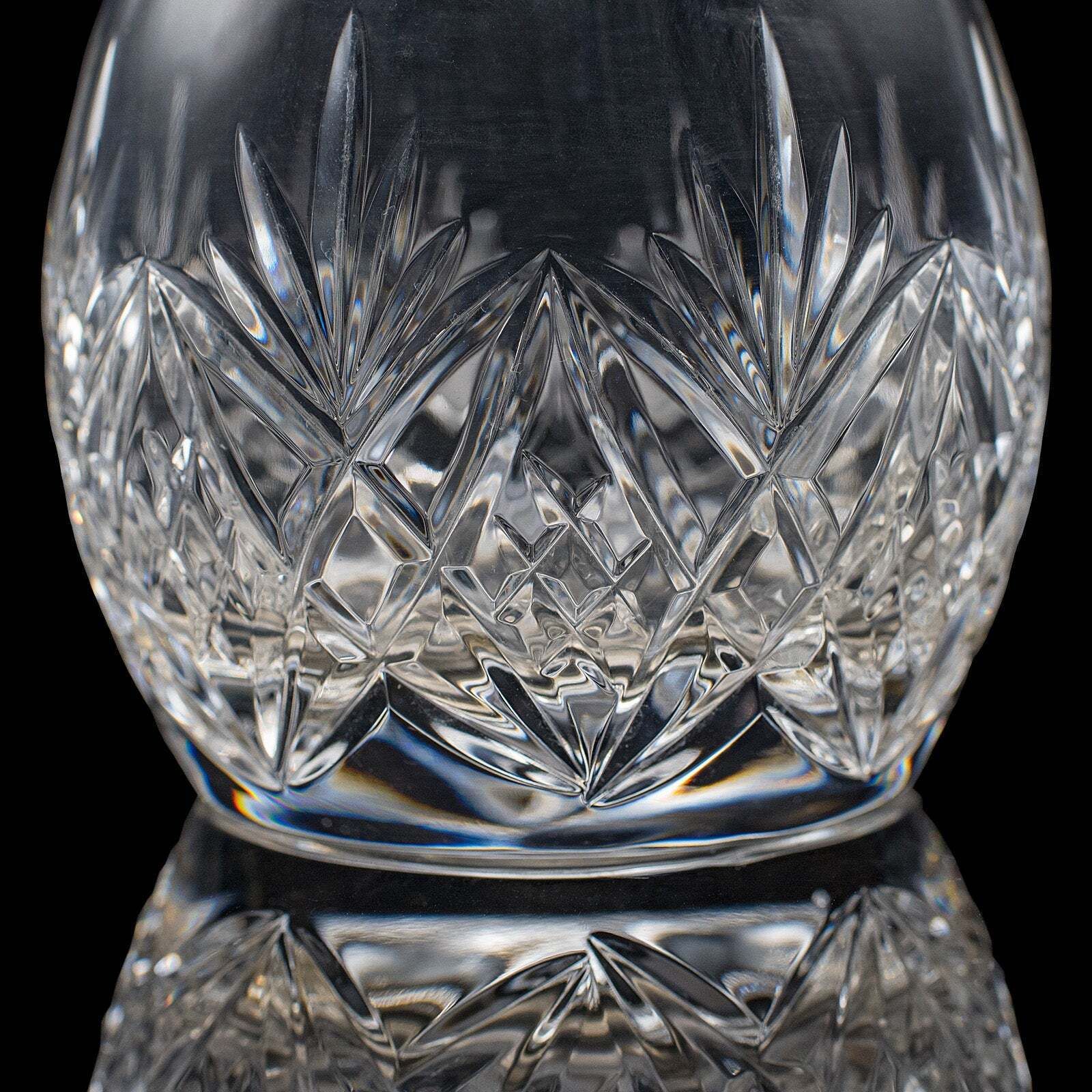 photo for sale Pair Of Vintage Spirit Decanters, English, Cut Glass, Liqueur Bottle, Port, Gin