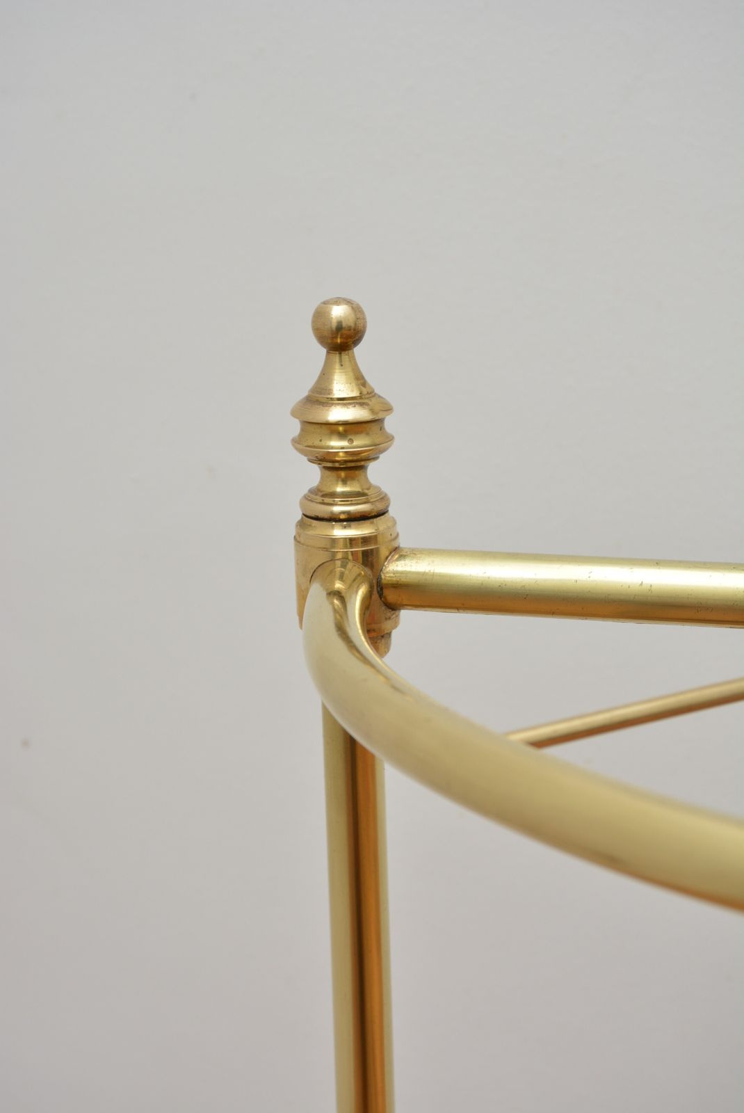 Unusual Brass Umbrella Stand Demi Lune photo Home Decor