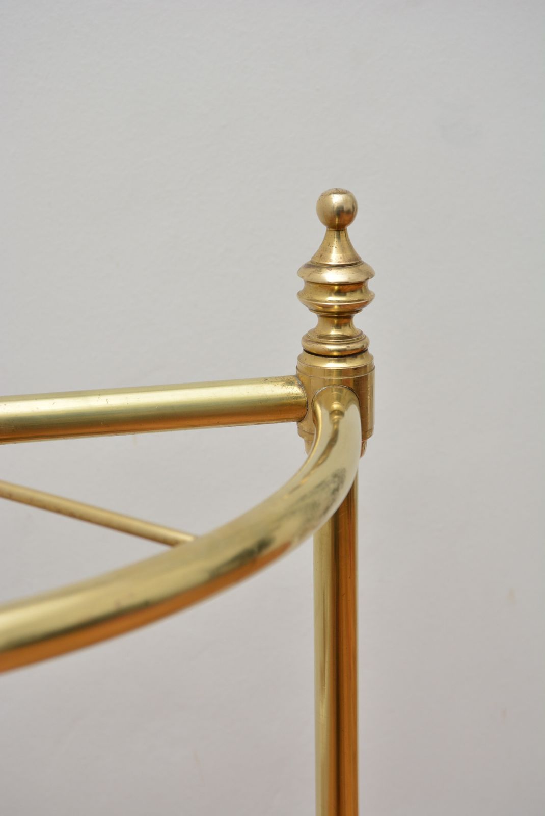 Unusual Brass Umbrella Stand Demi Lune photo 532.0