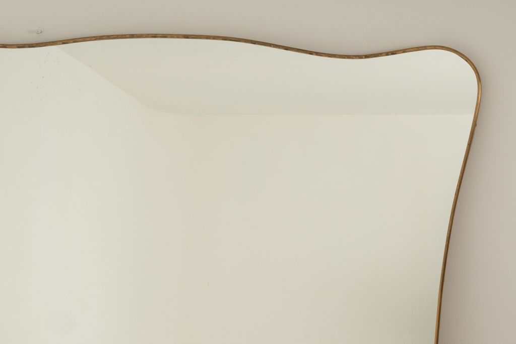 Pair Of Mirrors In The Style Of Gio Ponti. Realized In The 1980s. photo 7200.0