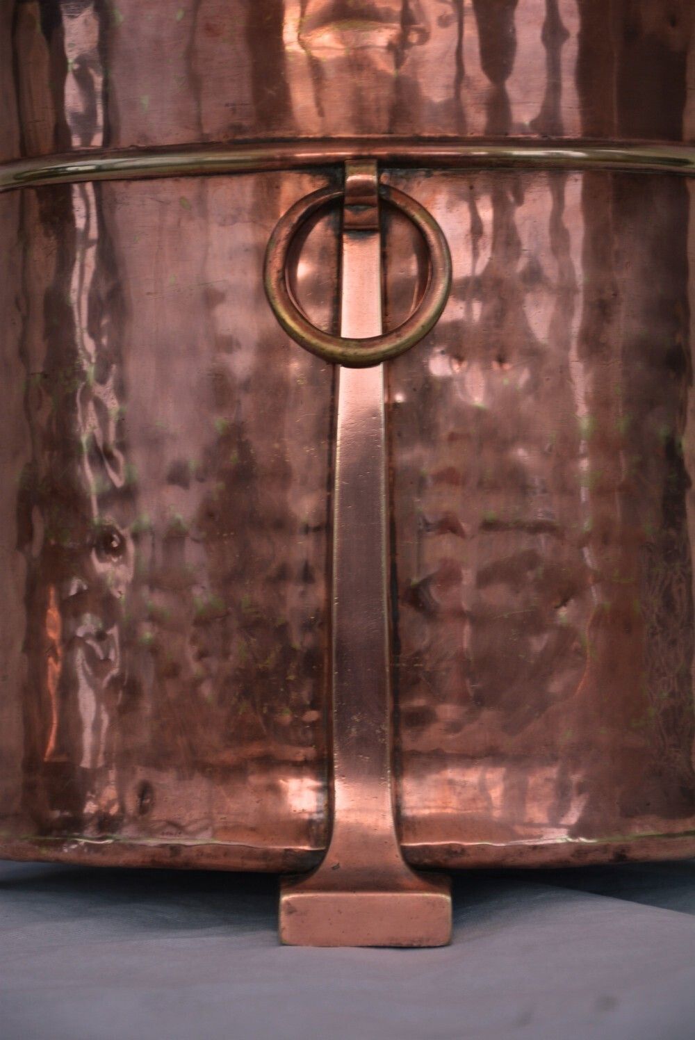 photo furniture English Arts And Crafts Copper Coal Bin Log Bucket C1900s