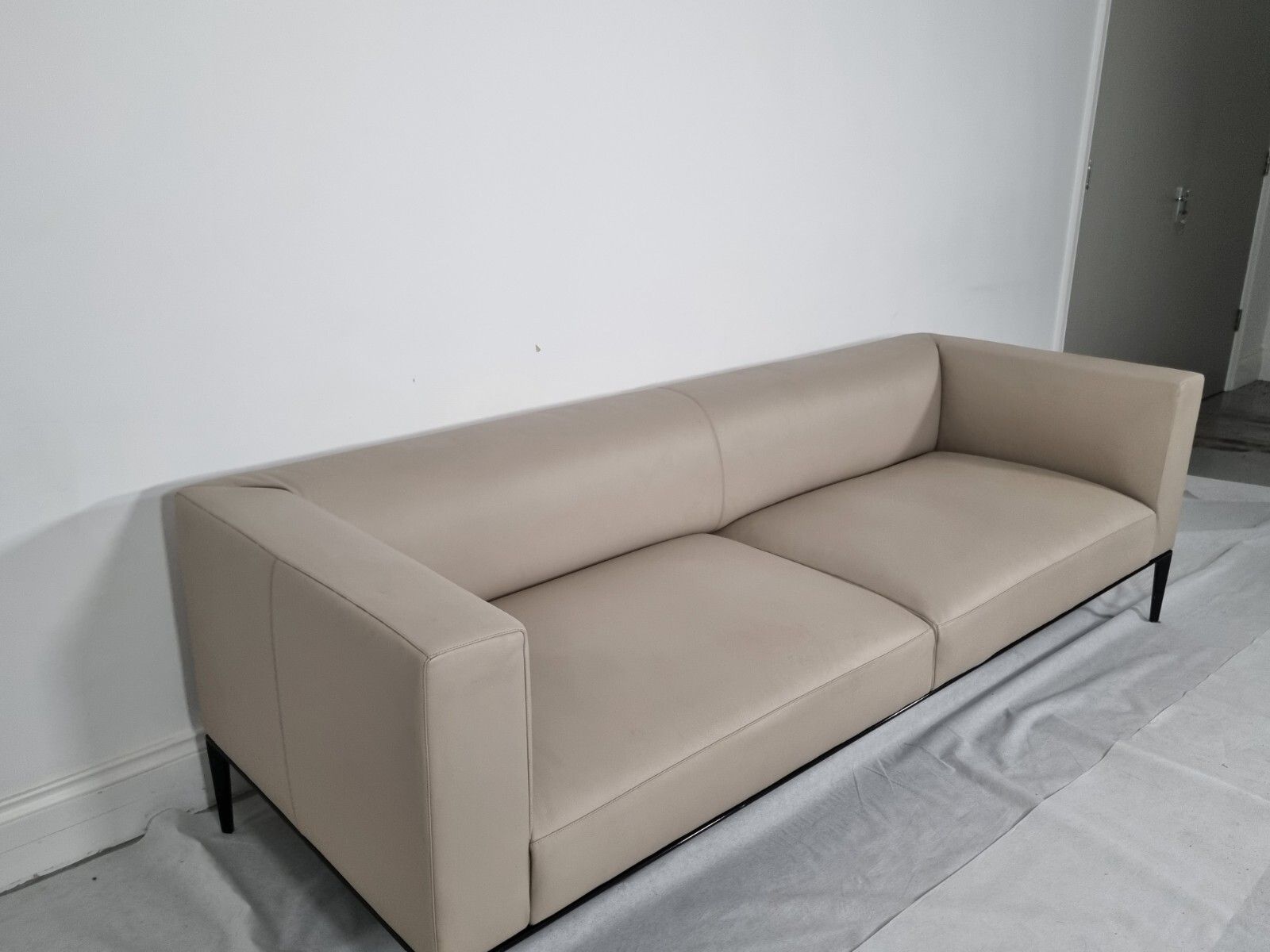 Walter Knoll Jaan Grande Sofa In Luxurious Mocha Pelle Leather Sublime Condition photo 4680.0