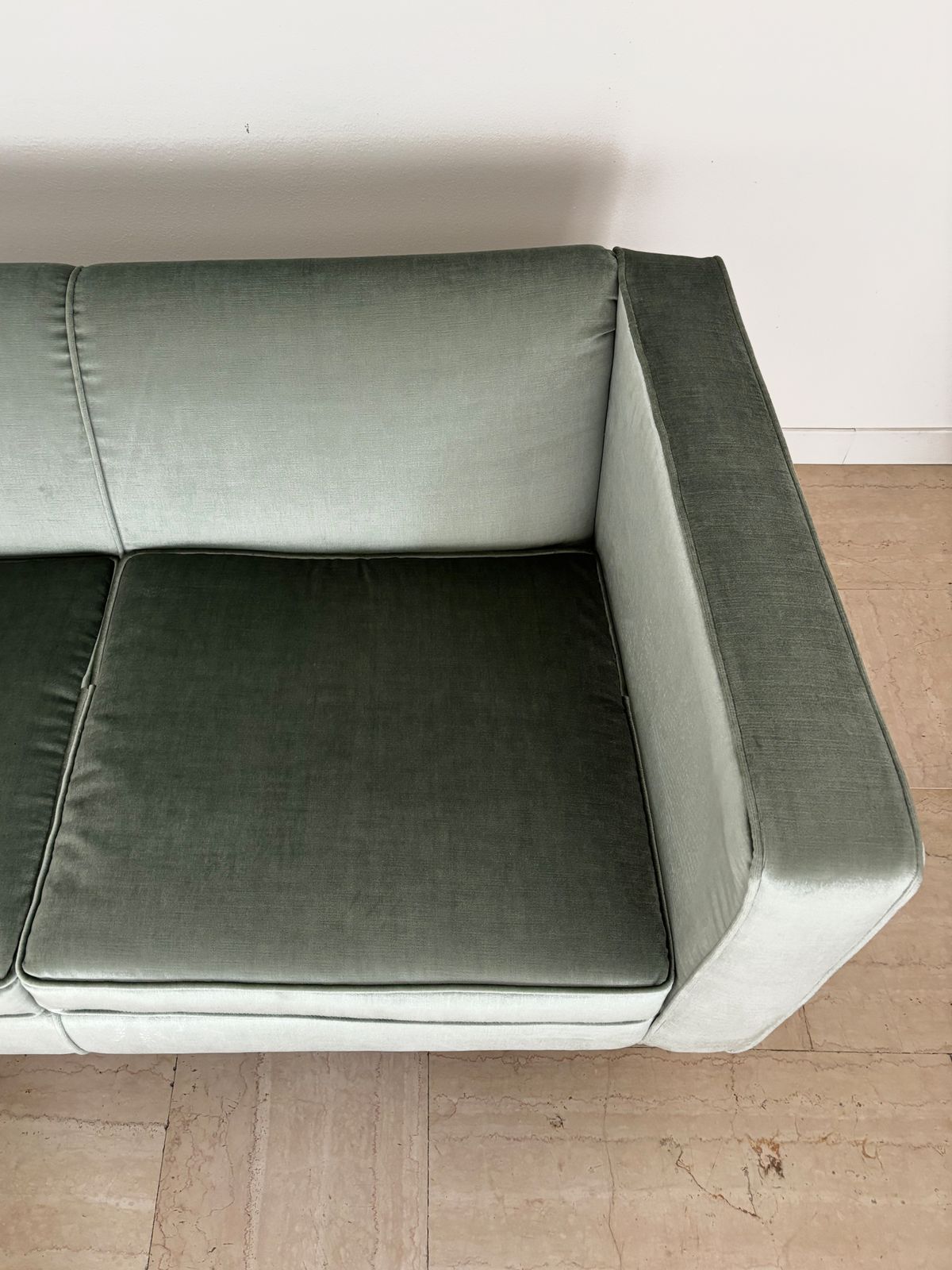 Franco Albini For Poggi Midcentury Velvet Two Seat Sofa, Italy 1960s photo vintage
