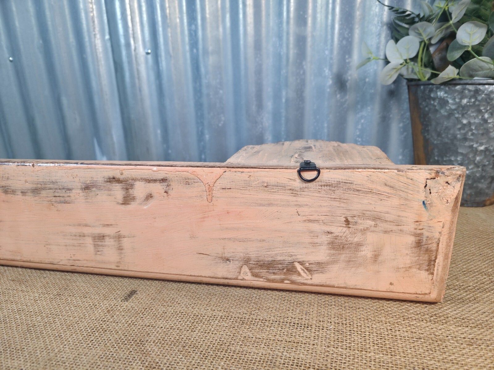 Vintage Indian Reclaimed Architectural Carved Wooden Wall Shelf photo buy