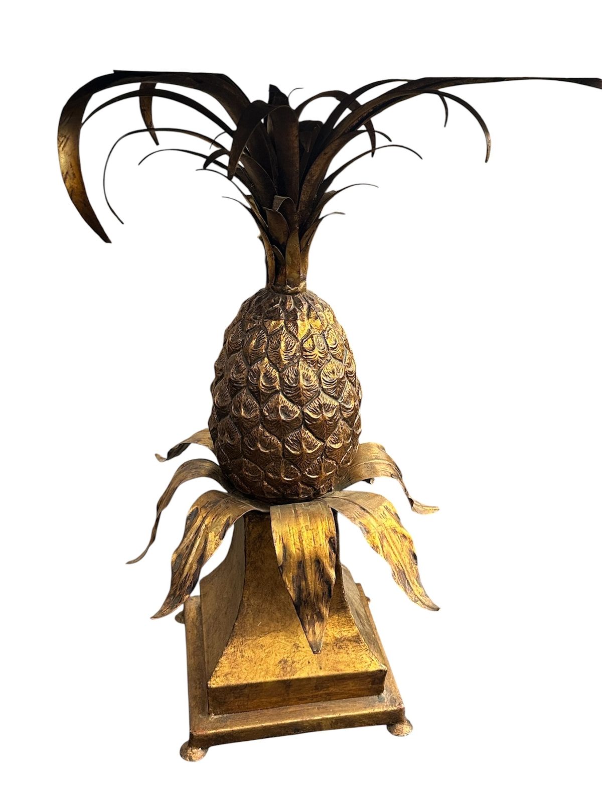 French 1945 50's Pedestal Pineapple Table With A Wind Rose Marquetry Top photo Furniture