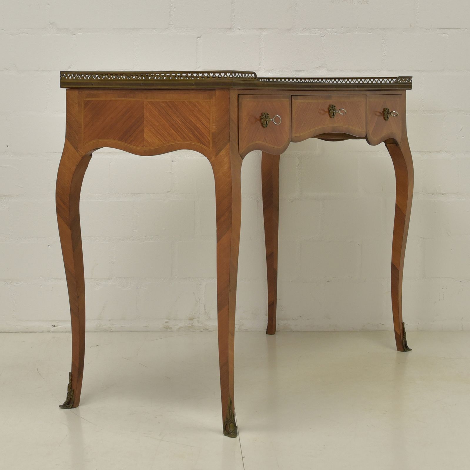 Furniture Antique! Restored Mahogany Ladies' Writing Desk, Louis XV Style / Art Deco Secretary photo