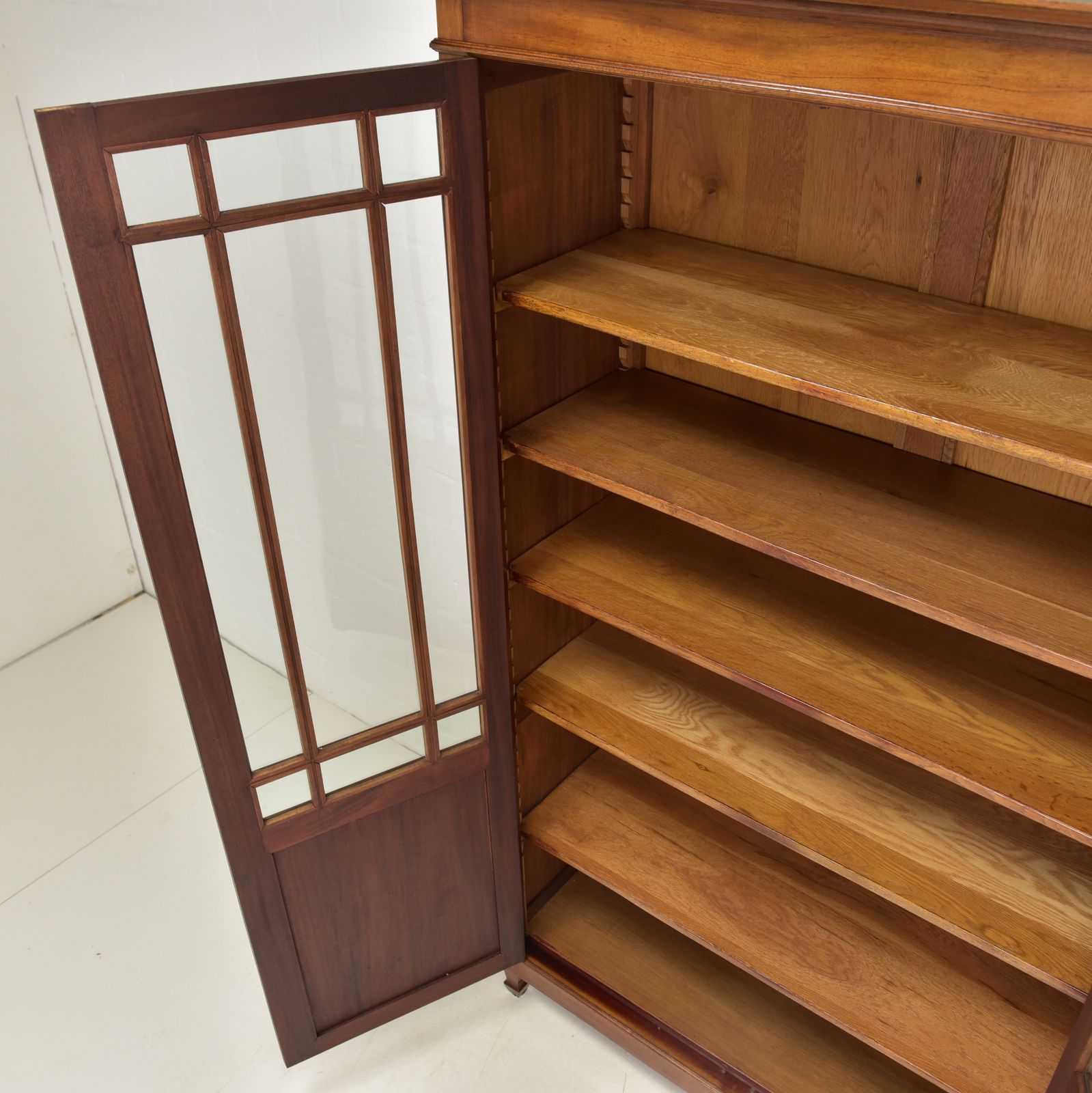 Antique! Restored Art Nouveau/Art Deco Mahogany Bookcase/Display Cabinet photo Furniture