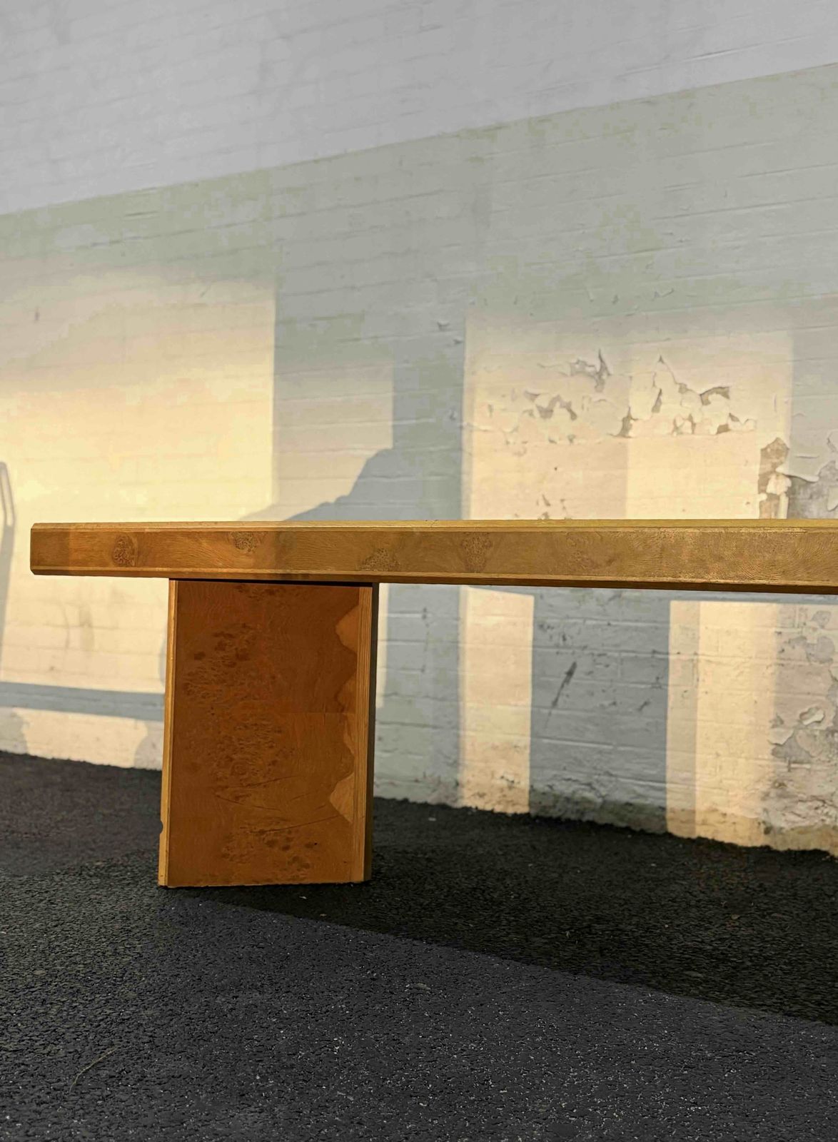 Furniture John Home For Hk Living Ltd Burr Oak Dining Table, United Kingdom Circa 1998 photo