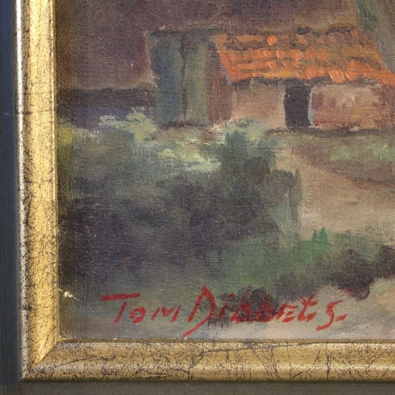 Peinture flamande du XXe siècle, paysage bucolique photo vinterior