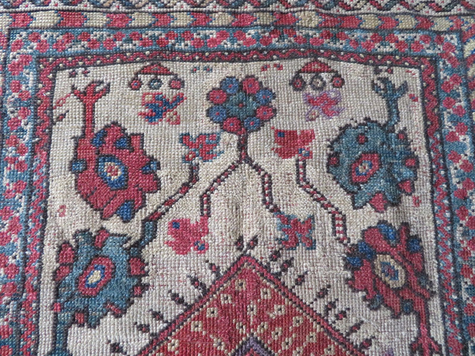 Antique Turkish Milas Melas Prayer Rug.Circa 1860. 162cm X 120cm. photo vintage