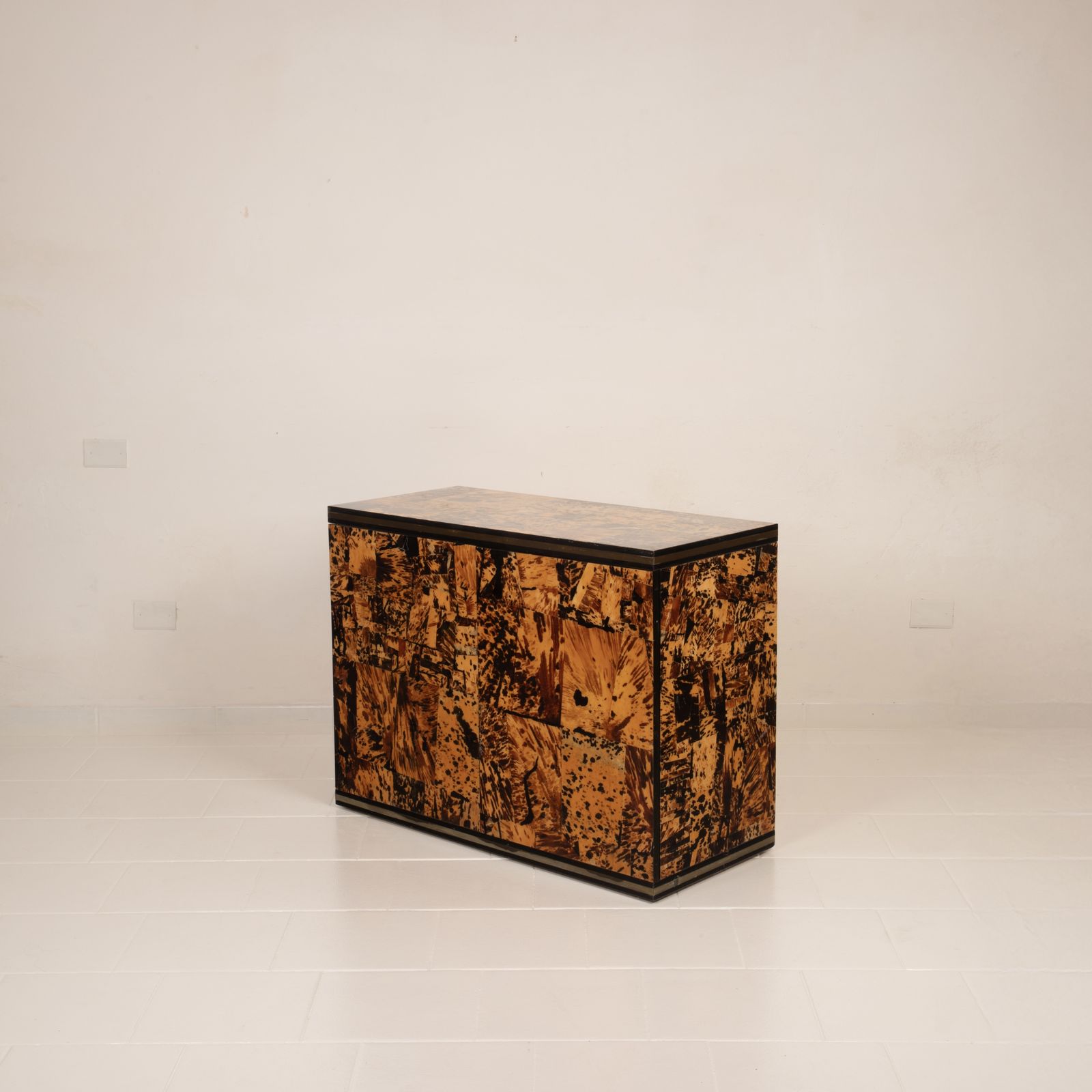 Unique Tortoiseshell Cabinet By Roberto Jodice For Ottini Milano 1974 photo Furniture