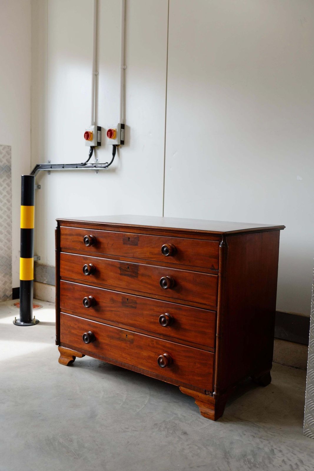 Unique 19th Century Mahogany Chest Of Drawers photo for sale