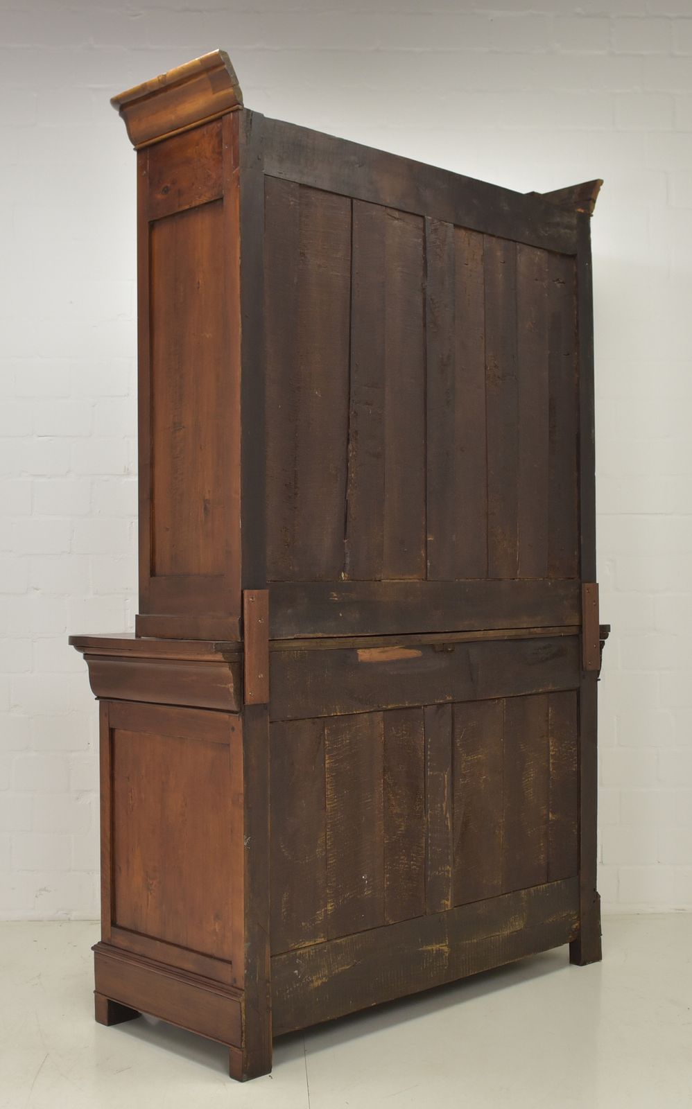 1857.0 Antique! Restored Biedermeier Buffet Cabinet, Circa 1850, Mahogany Top Cabinet photo