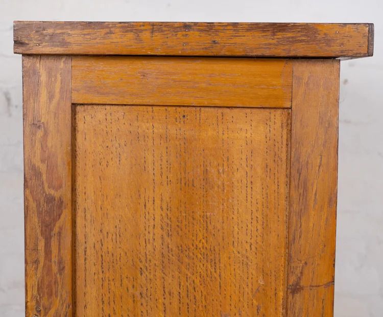 Furniture Large Vintage French Tambour Door Cabinet photo