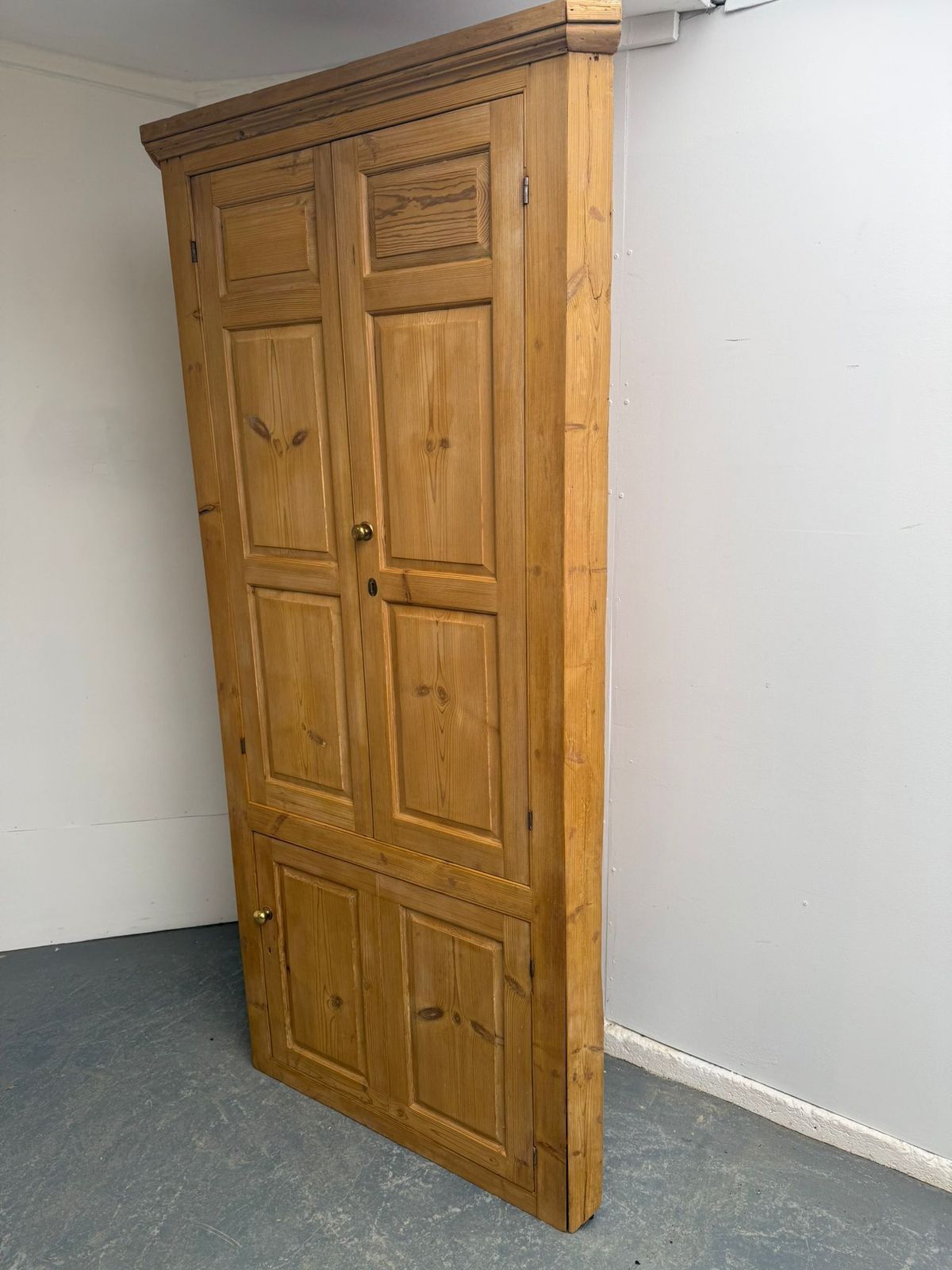 A Fantastic Georgian Pine Tall  1 Piece Drinks Cabinet