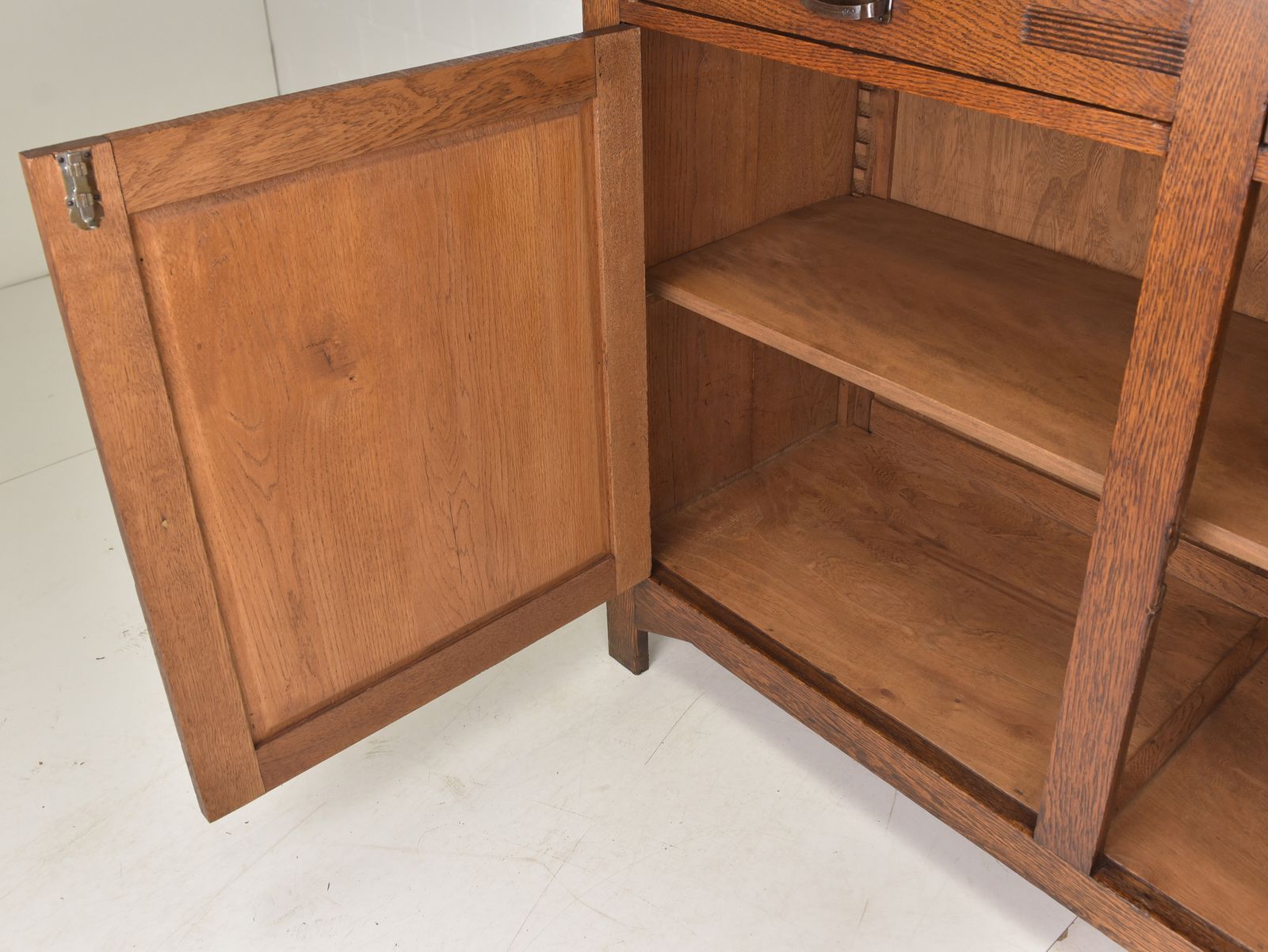 Antique! Restored Art Nouveau/Art Deco Buffet Cabinet, Circa 1920, Solid Oak photo buy