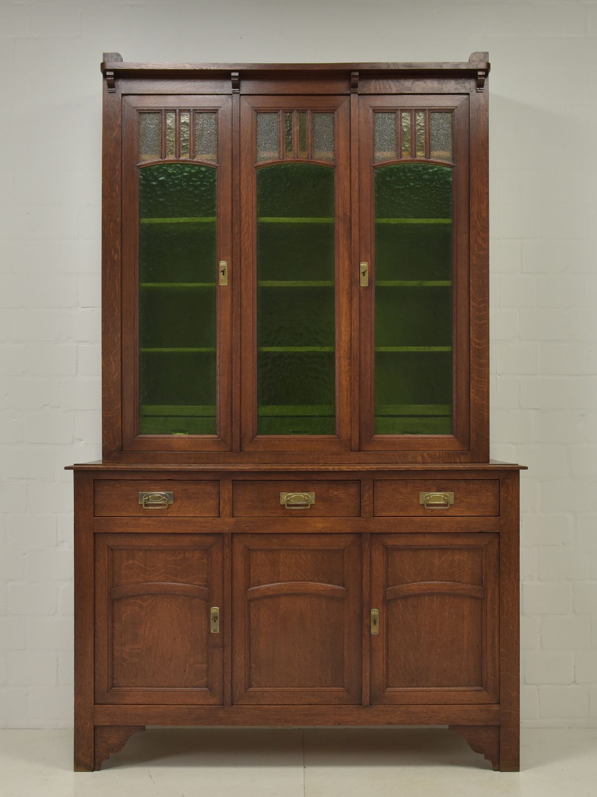 Antique! Restored Art Nouveau/Art Deco Oak Buffet Cabinet/Display Cabinet photo furniture