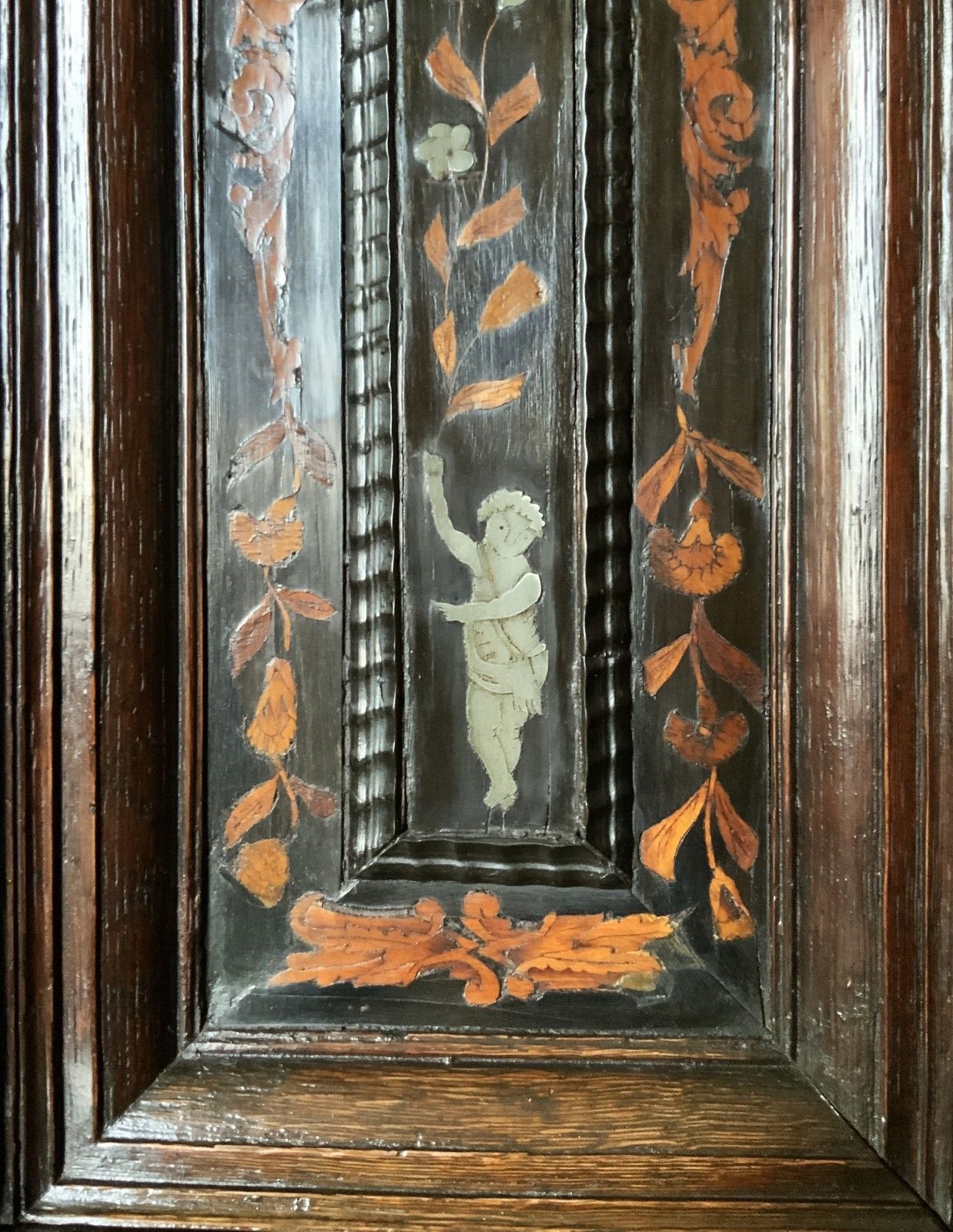 17th Century Dutch Baroque Marquetry Cabinet On Stand Floral And Pewter Inlay photo buy