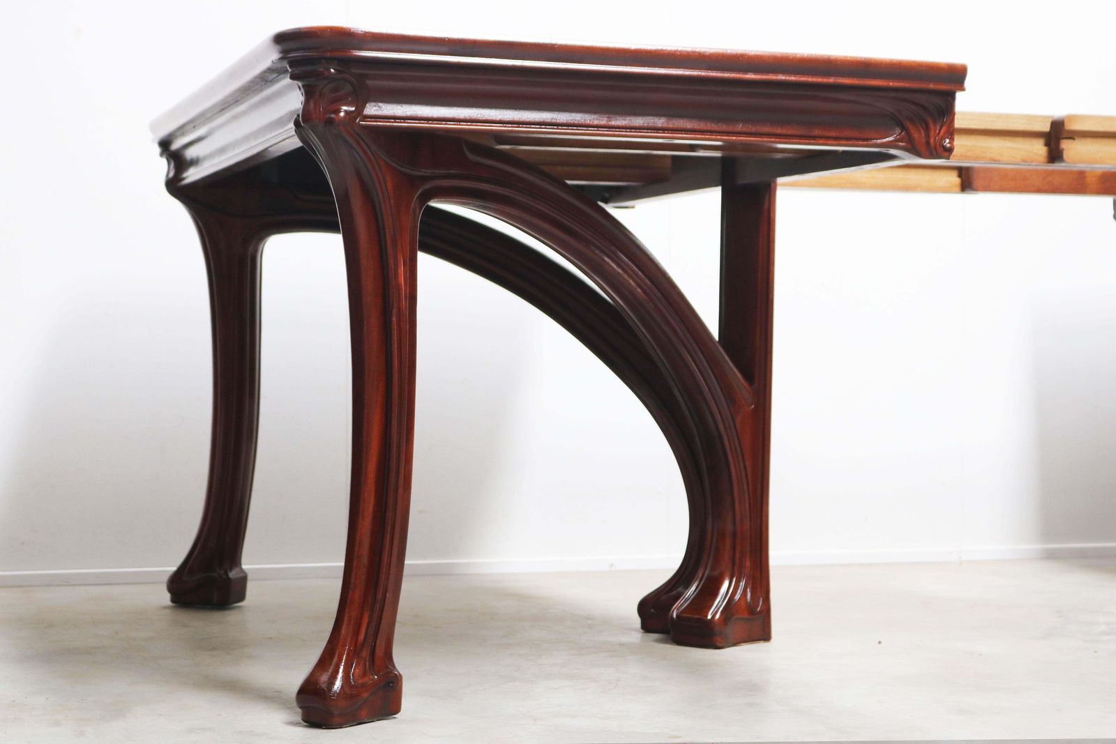 32342.0 French Art Nouveau Mahogany Dining Table By Eugène Gaillard For Maison Bing 1900 photo