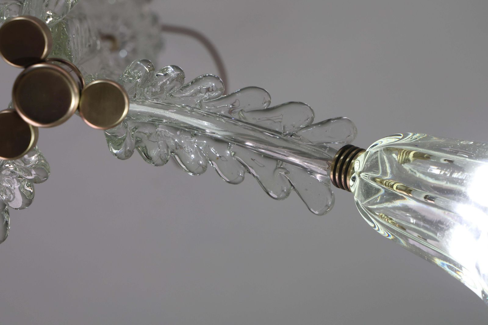 2112.0 Charming Art Decò Chandelier By Barovier E Toso, 1940s photo
