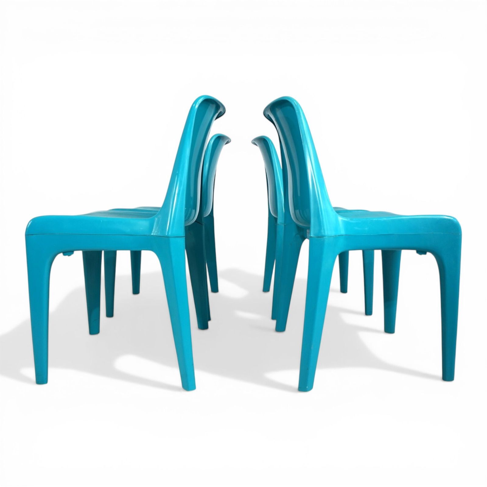 Set Of 4 Schröder & Henzelmann Space Age Dining Chairs, 1970 photo Furniture