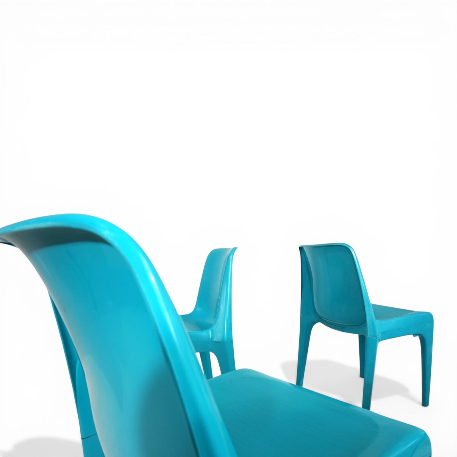 Set Of 4 Schröder & Henzelmann Space Age Dining Chairs, 1970 photo vinterior