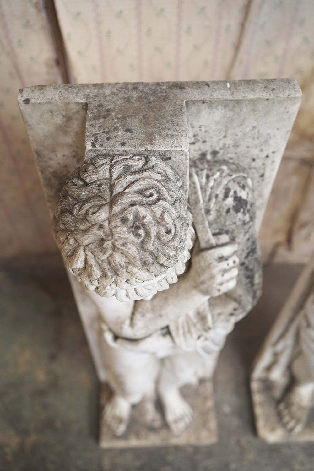 A Pair Of Early/Mid 20thc Italian Carved White Carrera Marble Atlantes Jambs C.1920 40 photo vintage