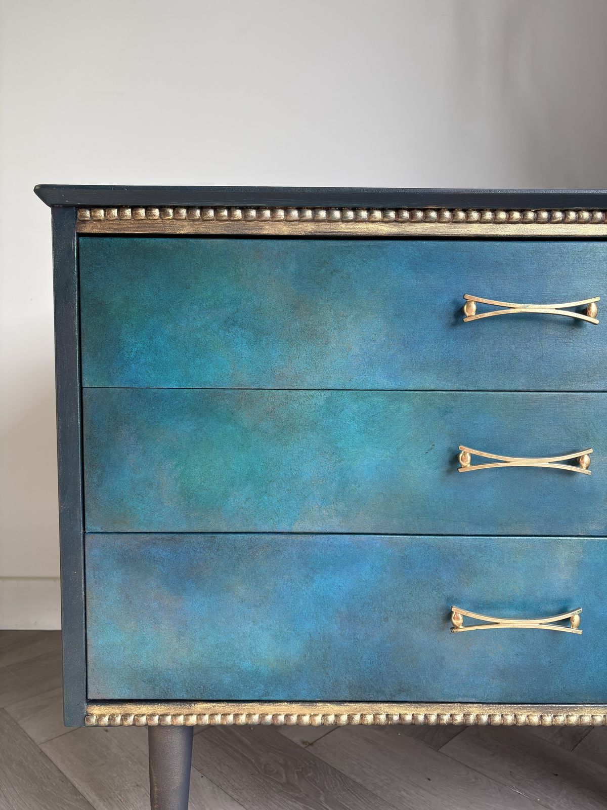 photo for sale Mid Century Chest Of Drawers, Blue