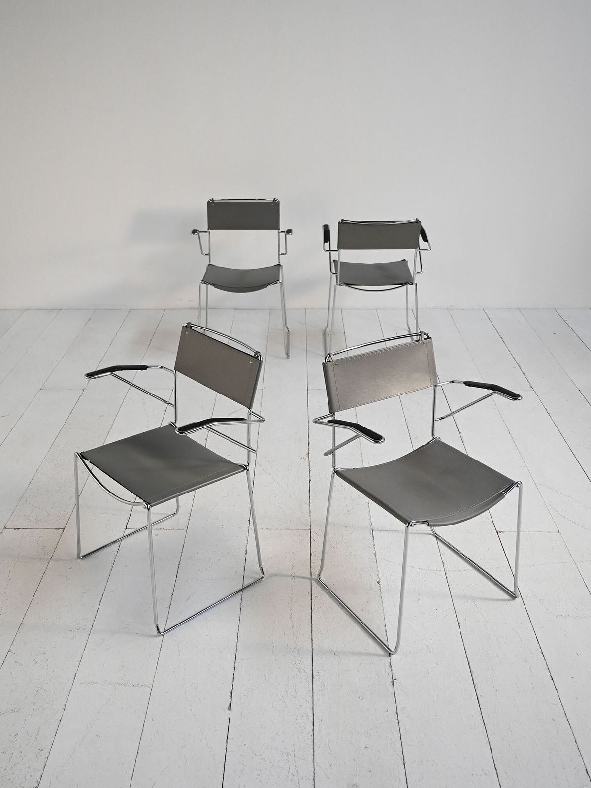 Set Of 4 "Spaghetti" Chairs By Giandomenico Belotti For Alias