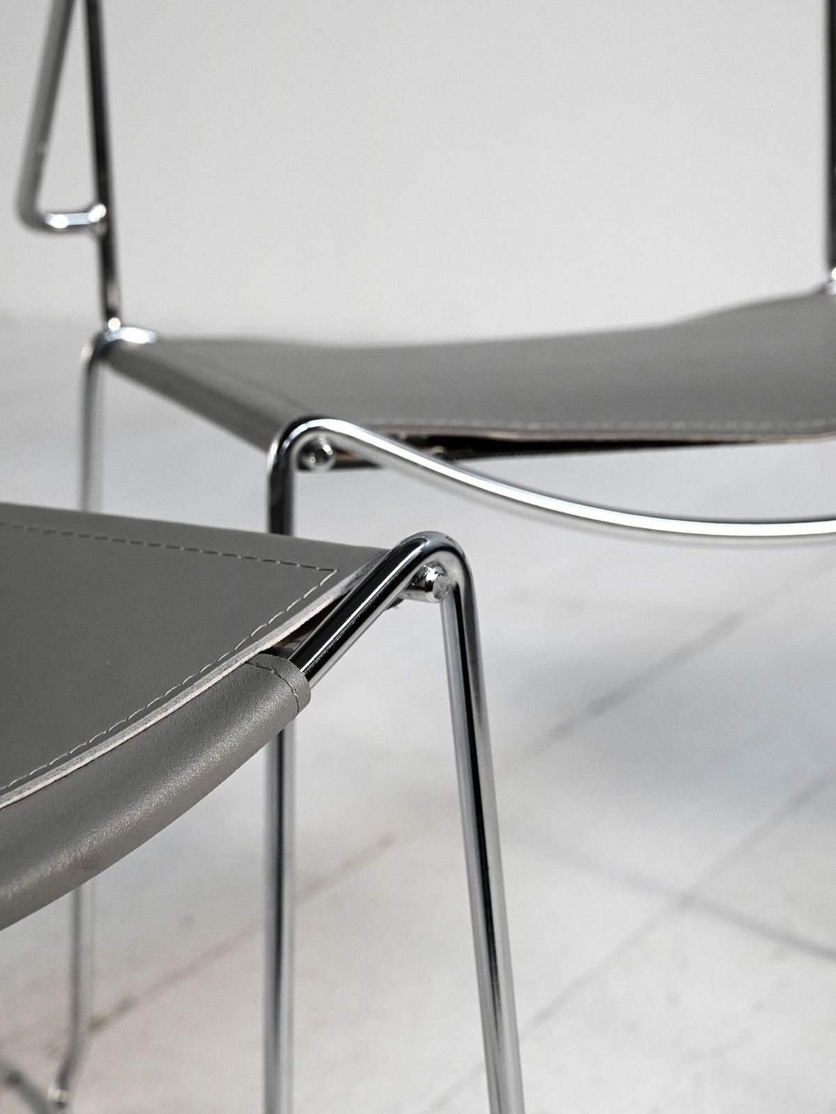Set Of 4 "Spaghetti" Chairs By Giandomenico Belotti For Alias photo vintage