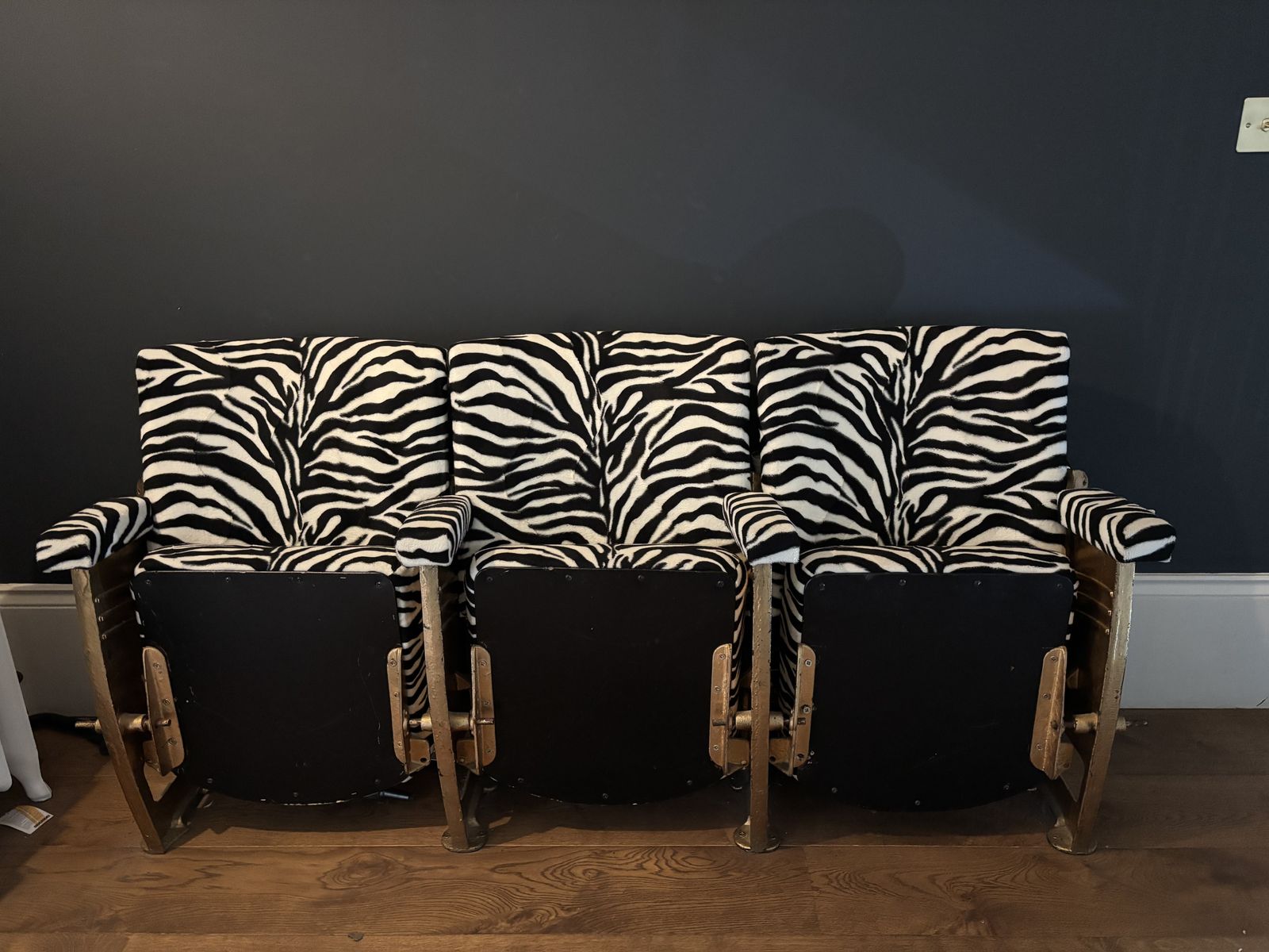 Reupholstered Vintage Cinema Chairs