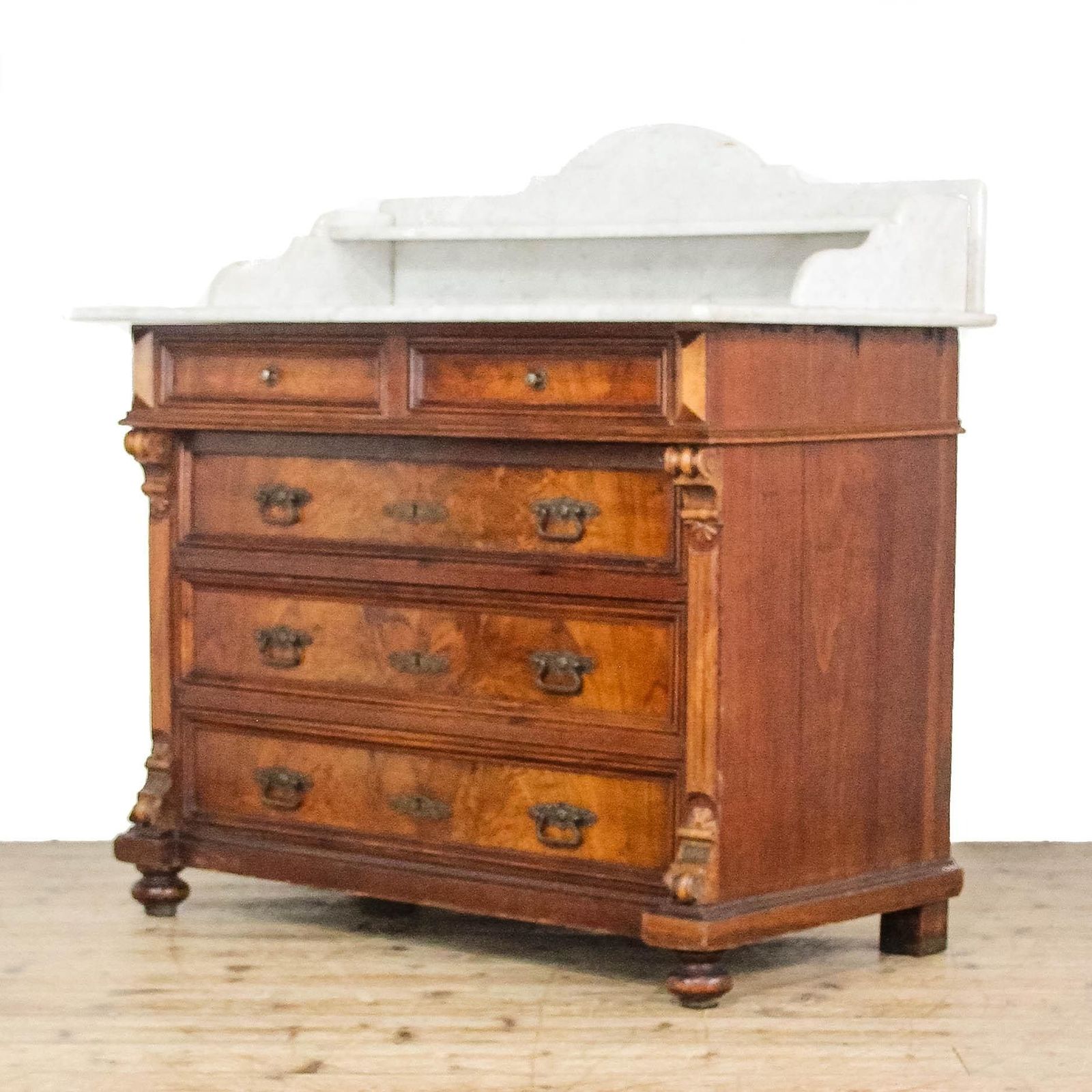 Antique Marble Top Continental Chest Of Drawers | Antique Storage | Bedroom Drawers | Antique Chest Of Drawer photo furniture