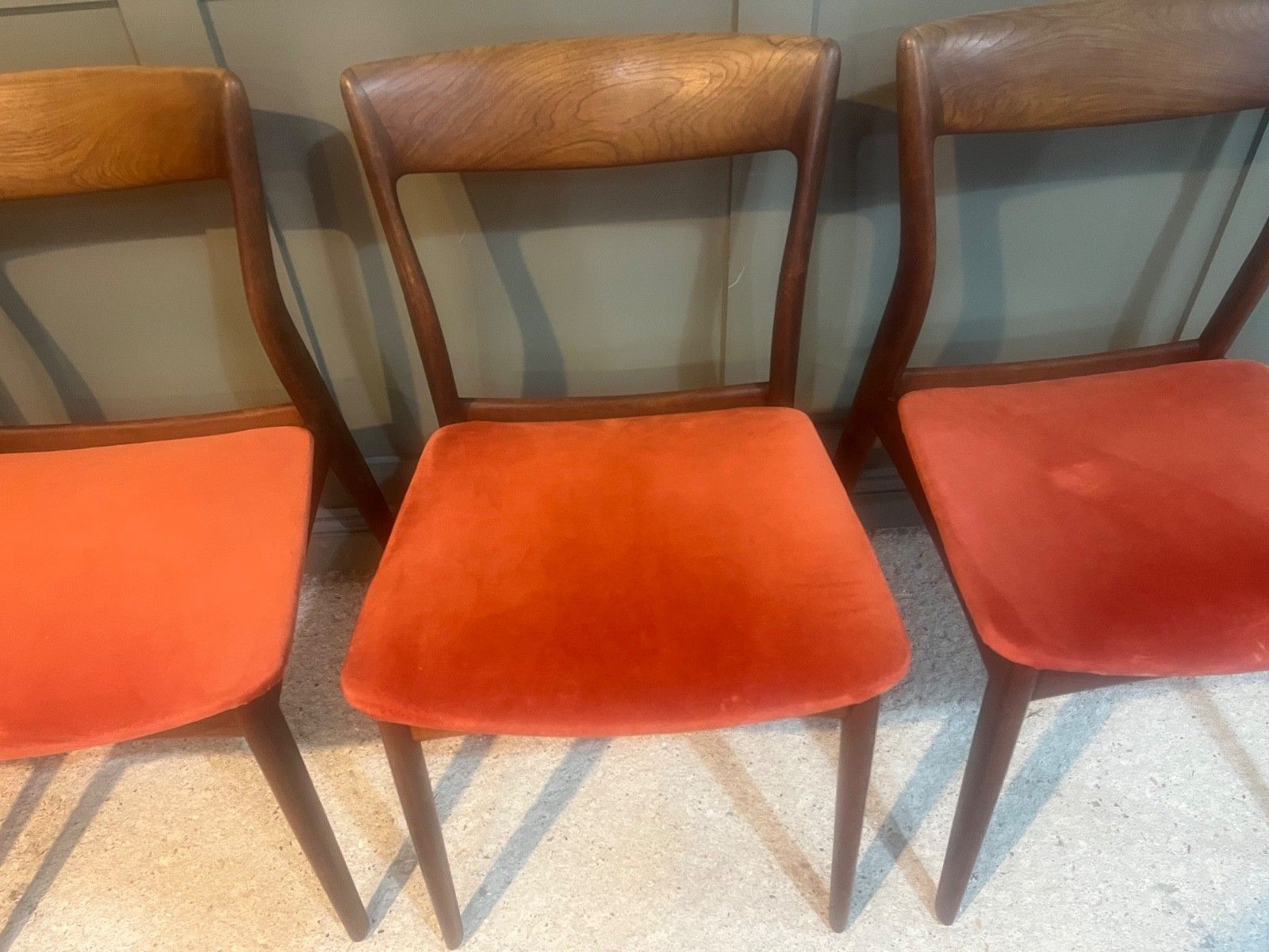 Teak Danish Dining Chairs By R. Borregaard For Viborg Circa 1960’s X 4 photo vinterior