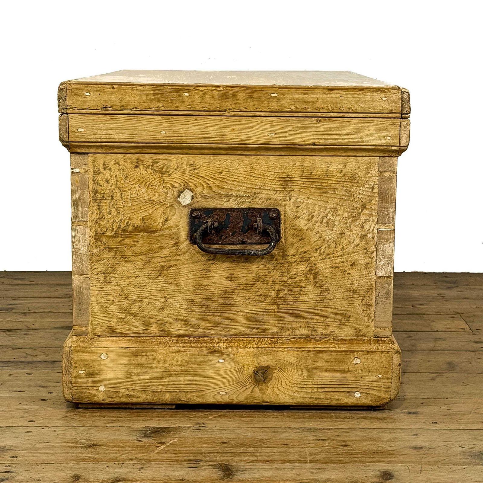 Antique Pine Trunk Blanket Box | Antique Furniture | Antique Trunk | Antique Storage | Pine Trunks | Blanket Box photo vintage