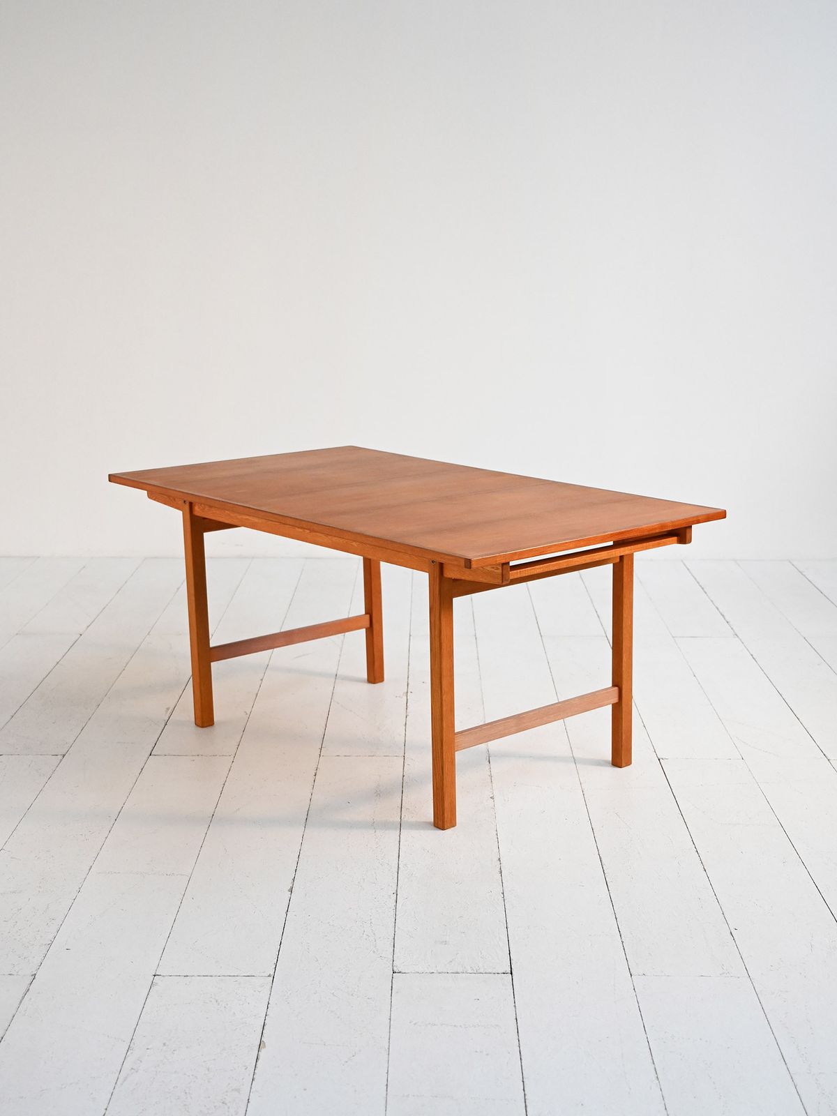 Extendable Scandinavian Teak And Oak Table From The 1960s photo 1950.0