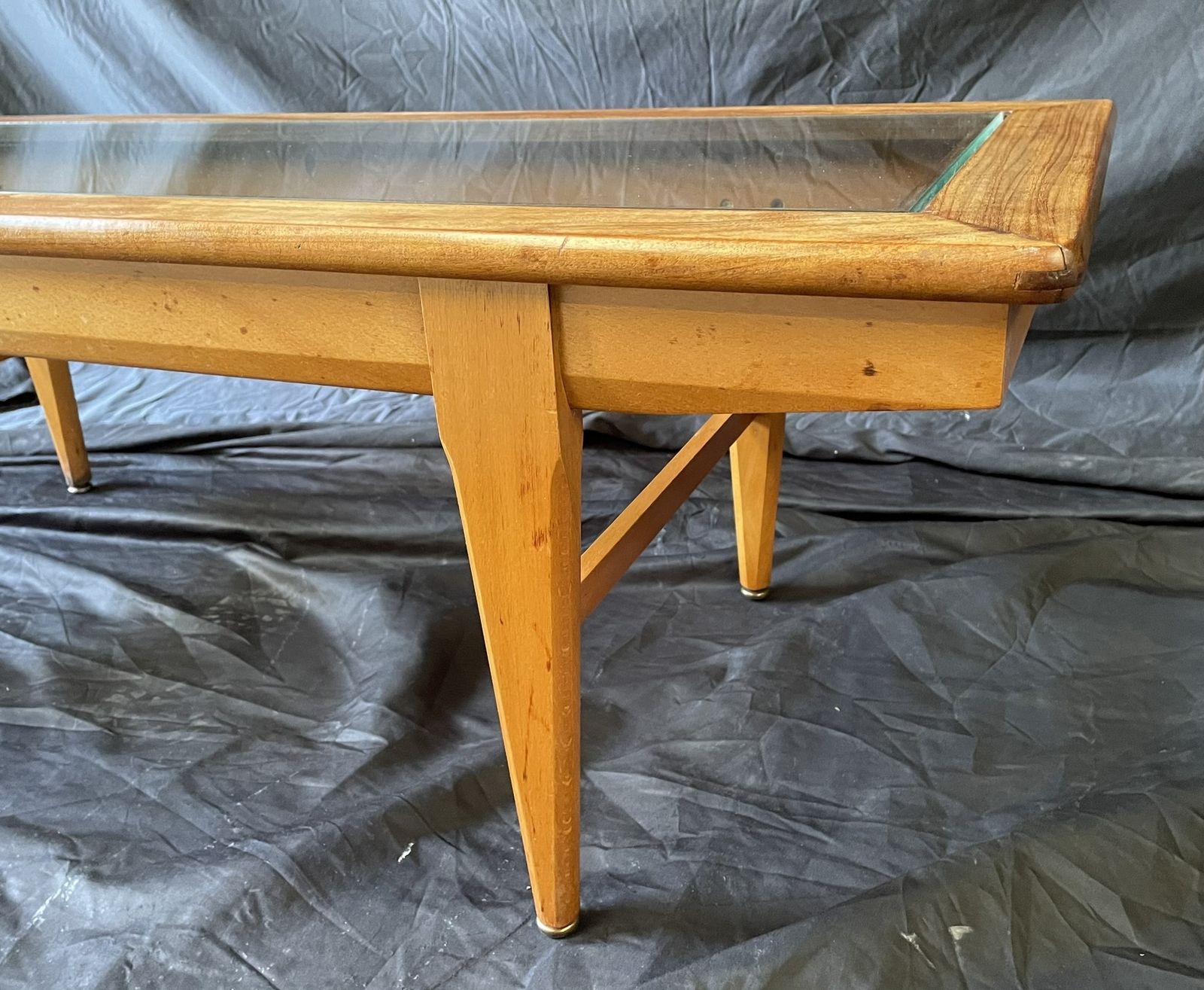 Mid Century Teak & Glass Coffee Table – G Plan Fresco Style, 1960s photo vintage
