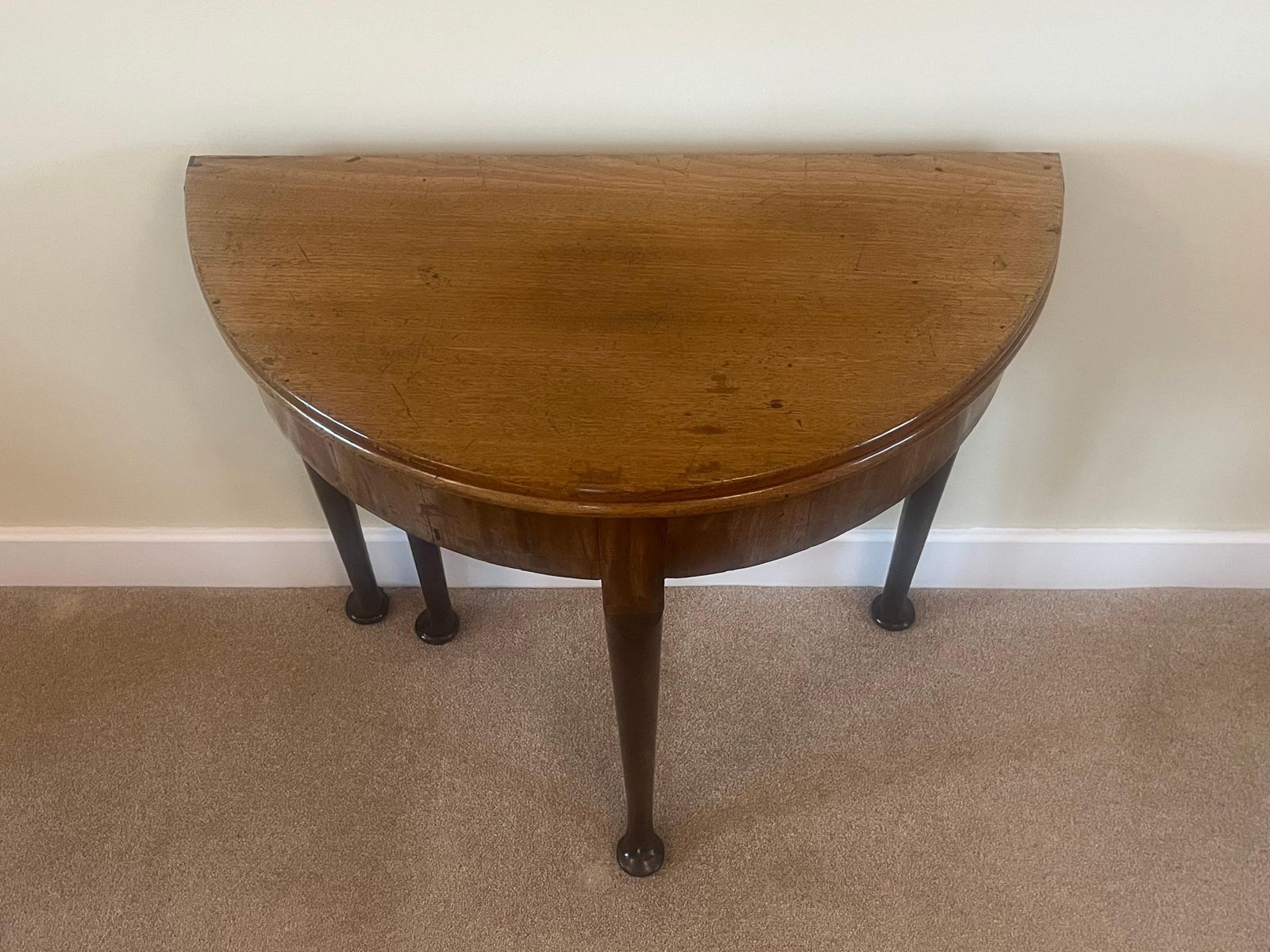 George 1st Folding Card Or Tea Table , Opening To Circular Form, English Ca 1720 photo for sale