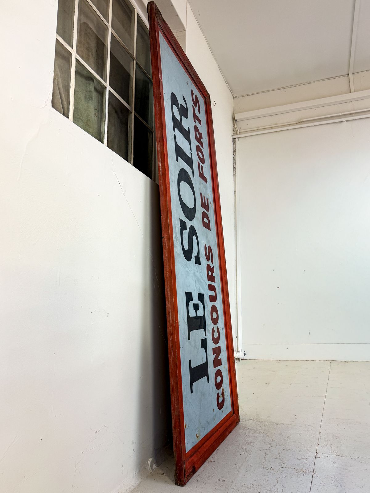 Large Antique French Advertising Sign photo furniture