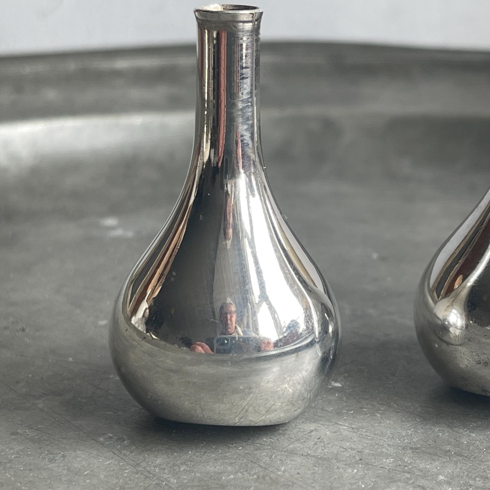 Vintage Dansk Designs Onion Candlesticks. Modernist Candle Holders. Retro. Mid Century. Christmas Gift photo for sale