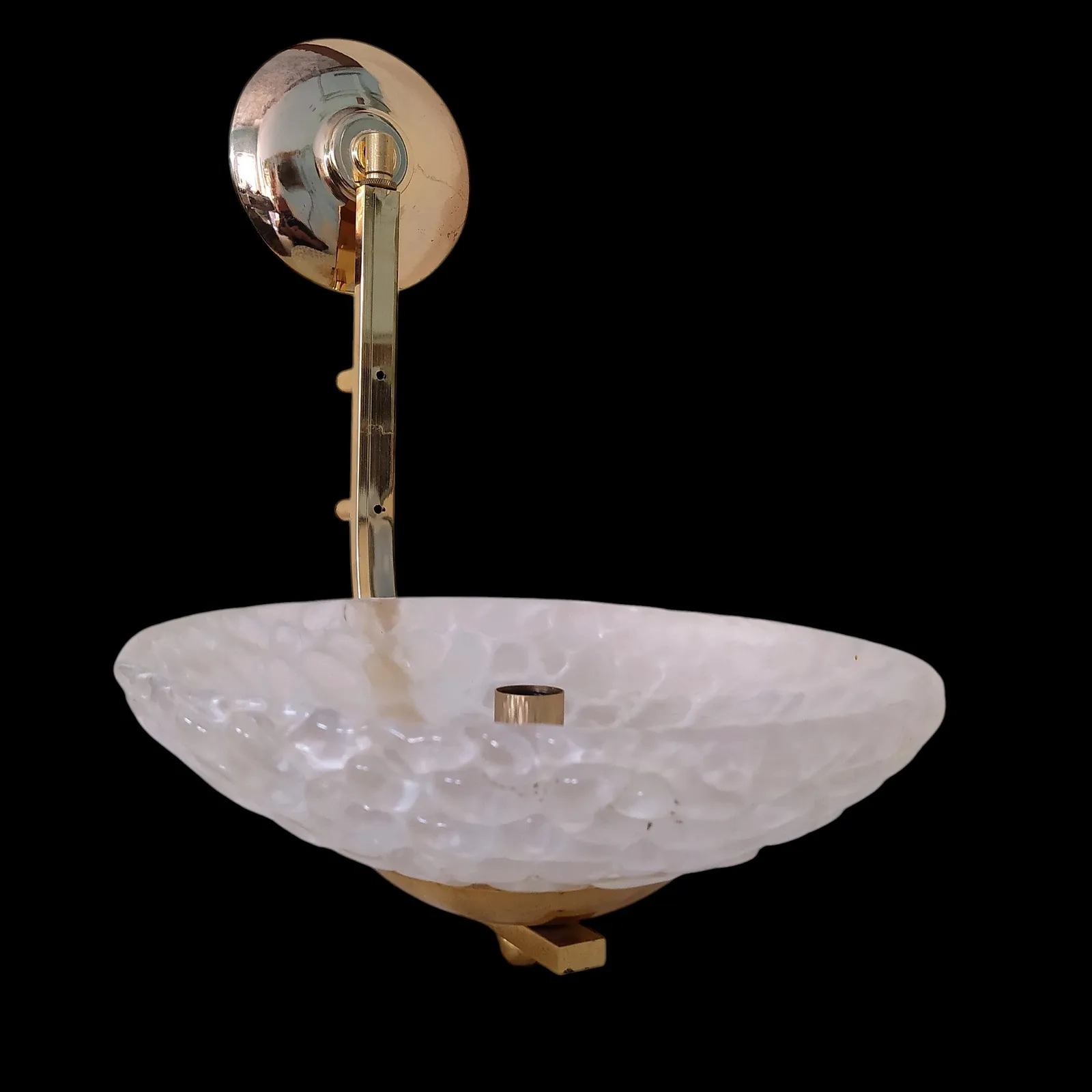 Mid Century Murano Ice Glass Wall Lights,3 Available. photo vinterior