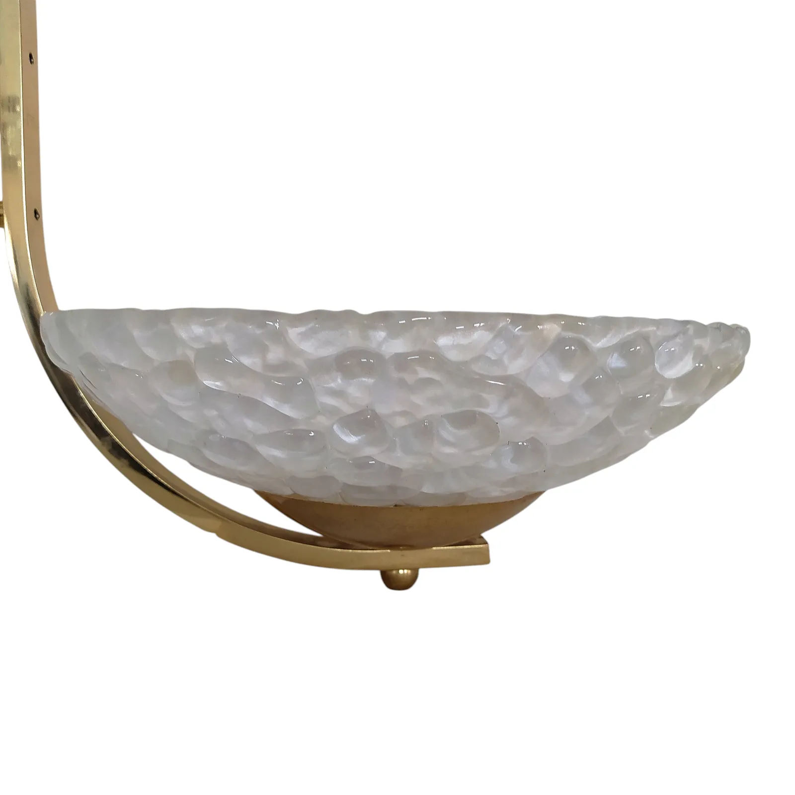 photo vinterior Mid Century Murano Ice Glass Wall Lights,3 Available.