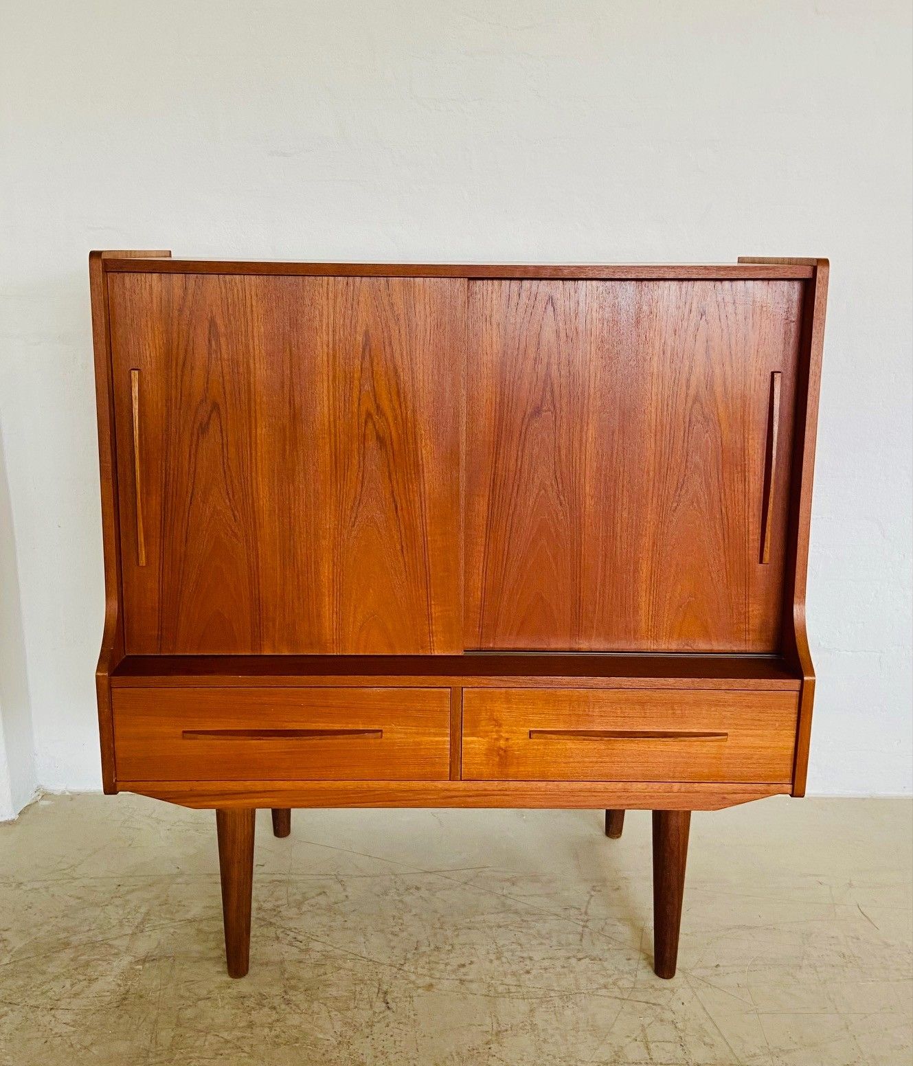 Vintage Danish Mid Century Teak Bar Cabinet By Royal Board 1960,S