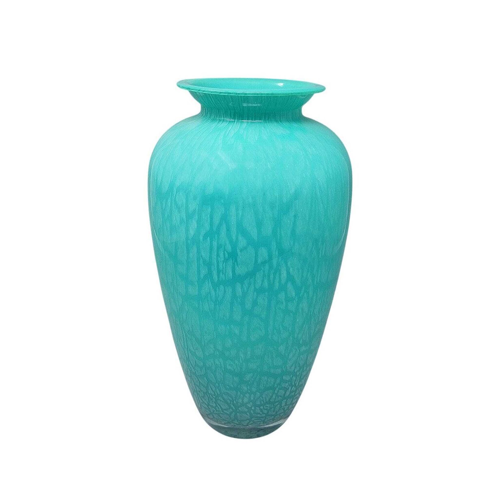 1970s Exquisite Handcrafted Murano Vase By V.A.M. In Murano Glass. Made In Italy