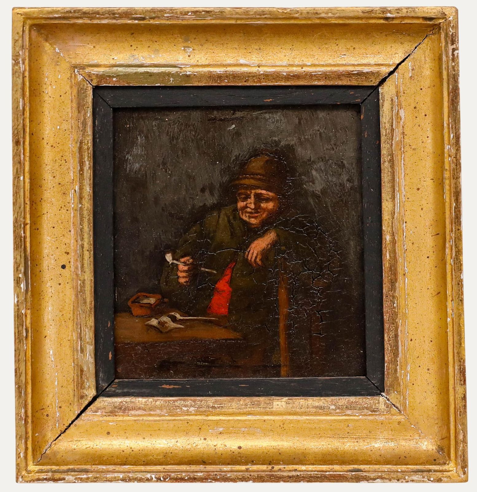 19th Century Oil The Smoker