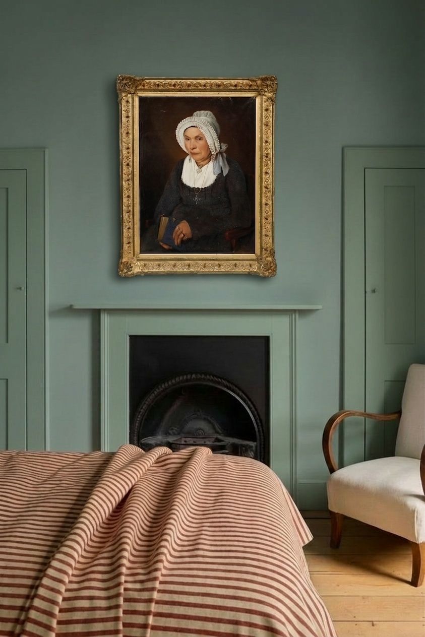 Dutch School Mid 19th Century Oil Portrait Of A Devout Woman photo for sale